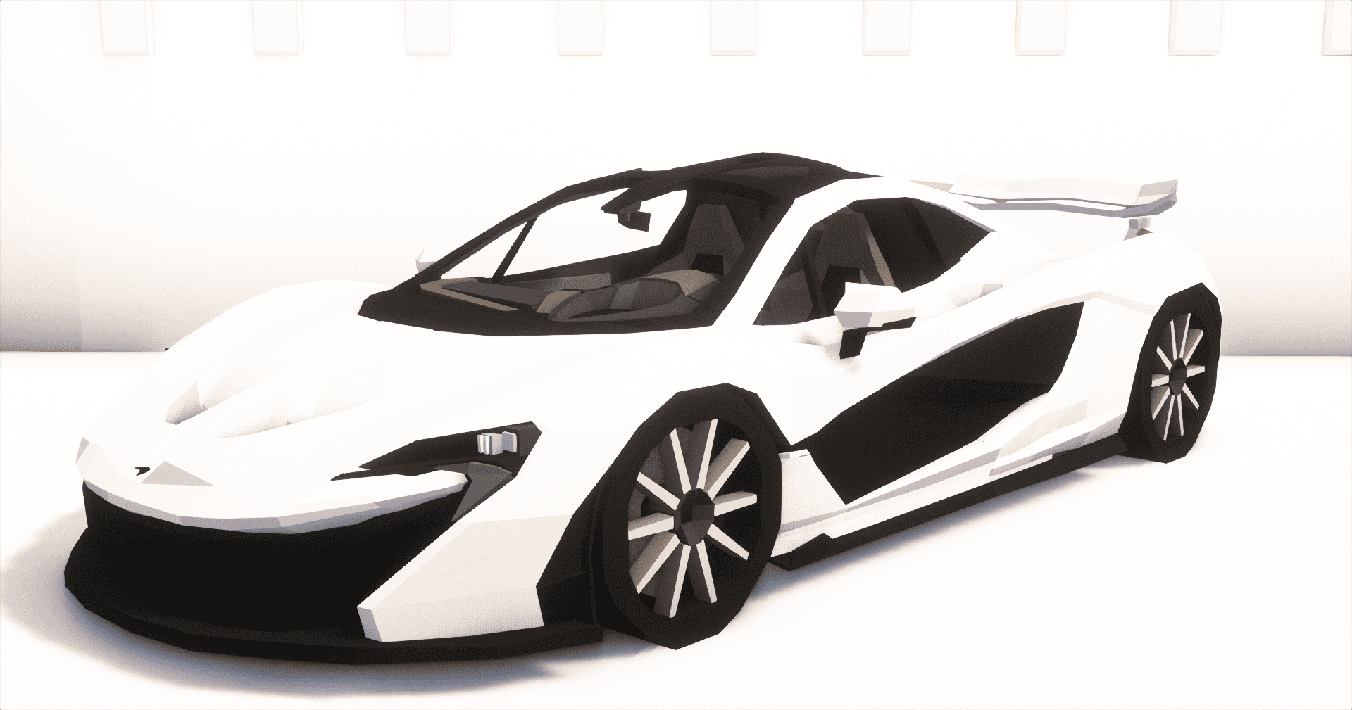 🚗 McLaren P1 BLANC 🚗